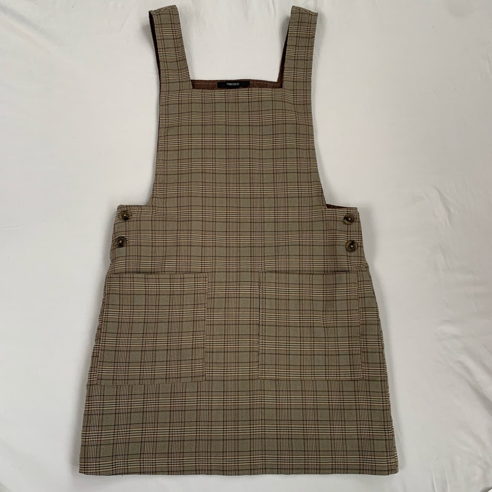 Plaid Pinafore Dress - Picture 1 of 2